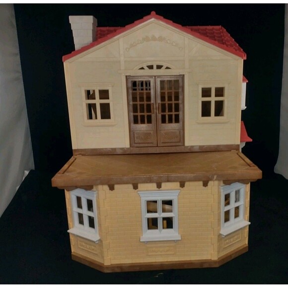 Calico Critters Red Roof Country Doll House Sylvanian Families Incomplete C-Pics - Picture 11 of 16